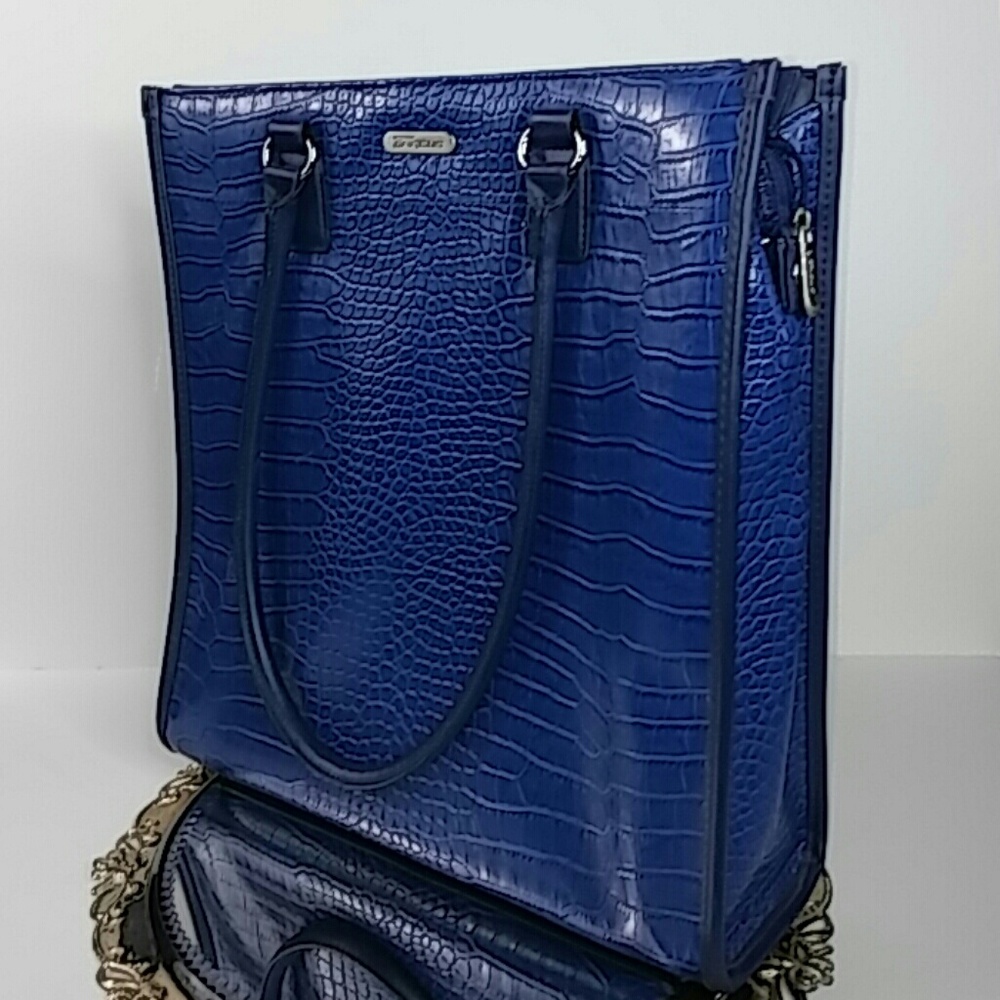 Targus Handbag Blue Large 15" X 13.5" Drop 12" - Picture 2 of 8